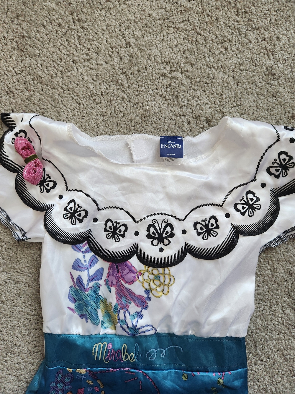 Kids 5T Disney Halloween Costume Encanto Mirabel Dress - Picture 2 of 4